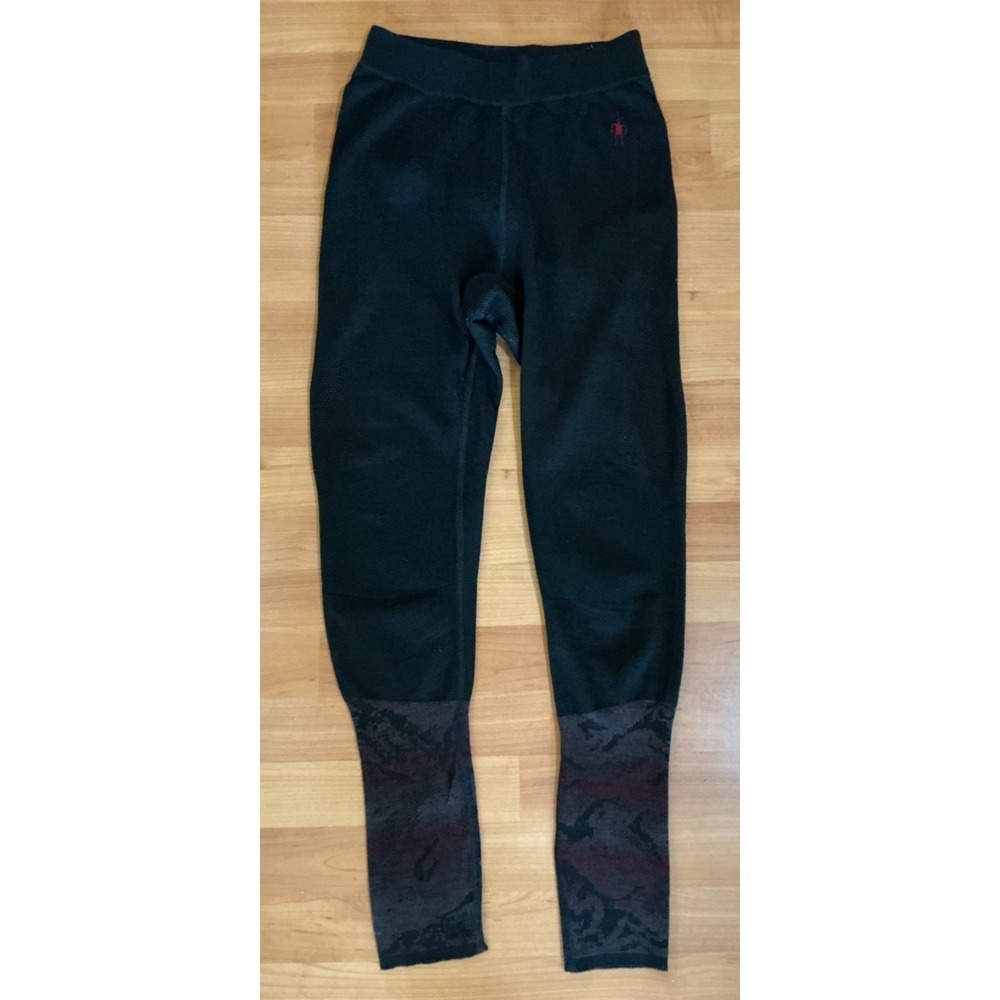 Smartwool Intraknit 200 Merino Wool Base Layer Leggings Mens S Black Thermal